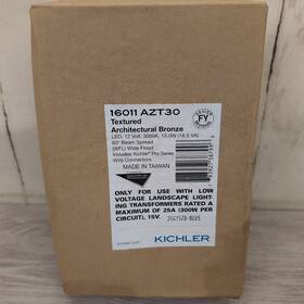 16011azt30 Kichler 12 Volt 13 W 60 Degree Wide Flood Led Architectural Bronze