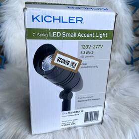 16210bkt30 Kichler Landscape Led 425lm 40 Deg 3000k Accent In Textured Black