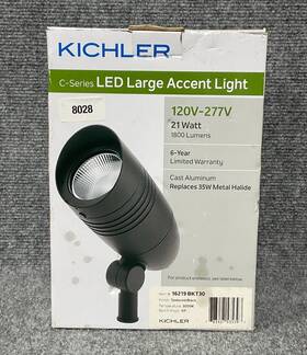 16211bkt30 Kichler 16219bkt30 Landscape Led 5.3w Accent Light 55 Beam 3000k