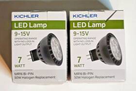9-15v Kichler 18145 2 Landscape Lighting Flood Light Lamp Bulb Led 7w 25 Mr16 Bi-pin