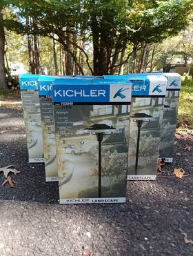 28104 Kichler Set Of 6 Architectural Path Lights - New Old Stock Nos