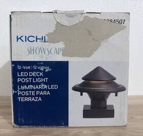 0884507 Kichler 28317 Showscape 12v Led 3w 100 Degree Deck Post Light Olde Bronze #0884507