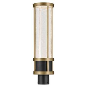 59142bkt Kichler Camillo Led Textured Black With Natural Brass Modern Outdoor Post Light