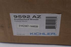 9592az Kichler 1-pk Accessory Pedestal Mount Architectural Bronze 12 Inch