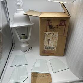 K-9944 Kichler Lighting White Post Light 1 100w As Is New