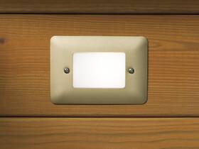 15070br Kichler Lighting 10 Pack 5 Inch Step Light With Open Brass Faceplate - Acry
