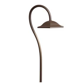 15807azt27r Kichler Lighting Shepherds Crook - 4.3w 1 Led Path Light 8 Inches Wide-textured Architectural