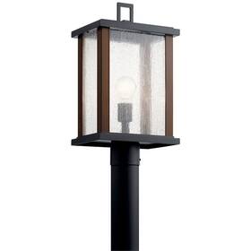 59019bk Kichler Lighting - One Light Outdoor Post Mount Lantern Rustic