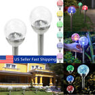 Kik677630 Unbranded Stainless Steel Solar Crackle Glass Ball Landscape Lights Color