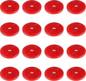 Kingdder-mirrors-89 Kingdder 16 Pack Front Round Reflector For Driveway Fence Gate Posts Trailers Safety Refl