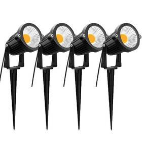Gs3663524 Kingeng 4 Pack Led Landscape Light Walkway Spot 7w 700lm 12v/24v Warm White Ip66