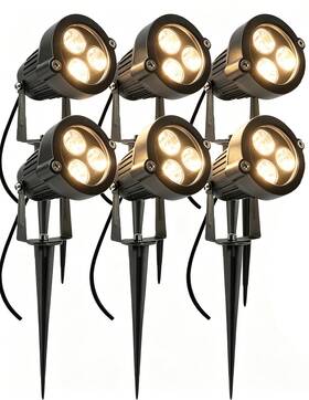 Zwr4446542 Kingeng 6 Pack 6w Led Landscape Lights Yard Walkway Spot Light Warm White 700lm 12v/24v