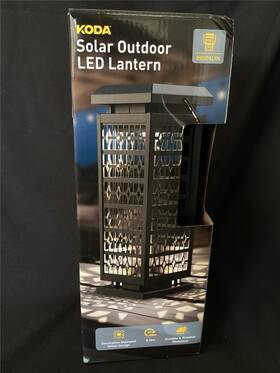 Lm030713lo4 Koda Solar Outdoor Led Lantern Weather Resistant 5hr Run Time Brooklyn New