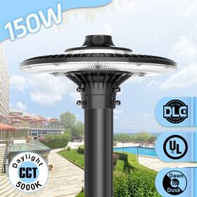 Ng-al-150w-508p-b Kukuppo 150w Led Post Top Light Dusk To Dawn Commercial Park Garden Pole Fixture Lights