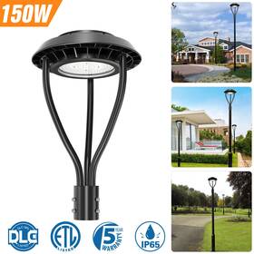 Ng-pta-150wp Kukuppo 150w Led Post Top Light 21000lm Circular Area Street Pole Lights Dlc/etl Listed