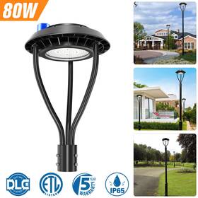 Ng-pta-80wp Kukuppo Dusk To Dawn 80w Led Post Top Lights For Street Garden Pathway Parking Lot Road