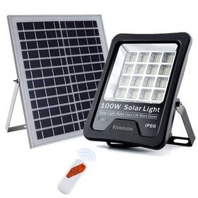 100w Kvensin 774494244836 Solar Led Ip66 Waterproof Remote Control 144leds 6500k Garden Yard