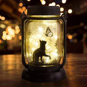 Kyoryuger 765147334981 Cat Solar Lanterns 3in1 Lights Outdoor Gifts For Women Men