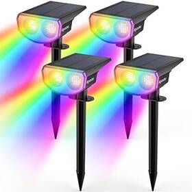 Kyosho 008678928312 Color Changing Solar Outdoor Lights Multiple Modes 4 - Scratch And Dent