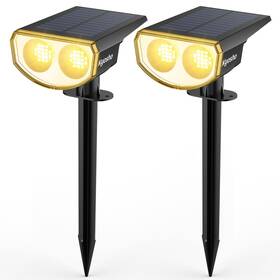 Tot38-warm Kyosho Solar Spot Lights Outdoor Warm White 38 Leds Landscape Ip67 Wat