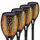 L001 Larkin Solar Torch Lights Waterproof Flickering Flame Outdoor 711931695592