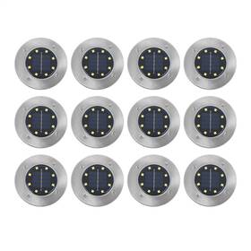Law232206 Labwork 12 Pack Waterproof Warm Solar In Ground Lights Outdoor Garden Grond