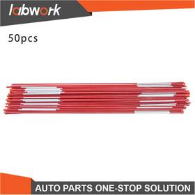 Tl12551q Labwork 50pk Lane Marker Fifty Roots 48 Inches Red Reflect Light 5/16 Diameter
