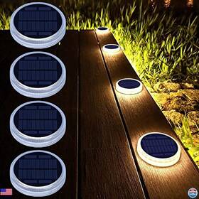 B07y65nt4t Lacasa Solar Powered Deck Lights Waterproof Led Pathway Lamps - 4 Pack Warm White