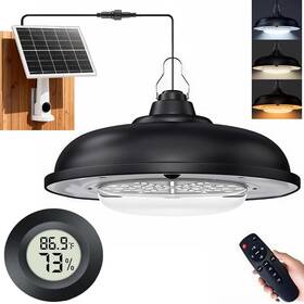 Lamp Men 313097016008 Solar Light With Thermometer Hygrometer Set 3 Color Dimming Hanging