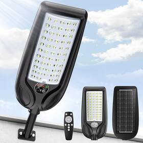 601-100-1 Lamptec Solar Street Lights Outdoor 30000lm Dusk To Dawn Led Motion Sensor And Remote