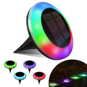 St-ting-l2305 Lamtree 4-pack 20 Lumen Solar Ground Lights With Colorful And White Leds For Yard/pool