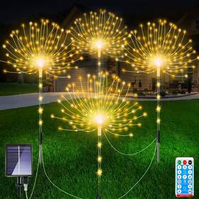 Lanthium Pack#04 4 Pack Outdoor Solar Decorative Lights With 480 Leds Waterproof Firewo