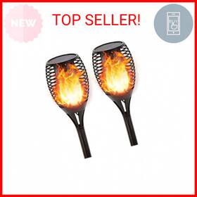 Lapeort 791126089108 Solar Lights Outdoor Super Large Size 99 Led Tiki Torches With Flickeri