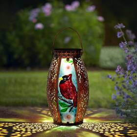 Im00201 Larekook Gifts For Women Mom Grandma Outdoor Solar Lantern-waterproof Cardinal Hanging