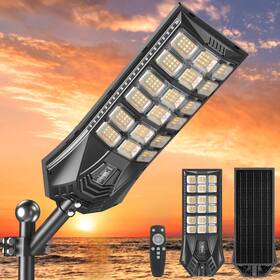 Eft01-400w Larimuer Solar Street Lights Outdoor Waterproof Ip65 3000k/4500k/6500k Floodlig