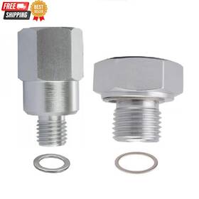Zhzm18 Larlan Ls Swap Oil Pressure Sensor Adapter M16 1.5 To 1/8npt Coolant Temperature