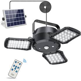Latband 721678698268 Solar Lights Outdoor Indoor - Powered Shed Light With Remote Waterproof