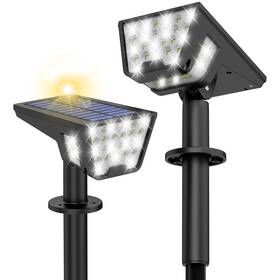 Ip65 Latband 767461533255 Solar Spot Lights Outdoor Waterproof 53 Leds Powered Garden Yard