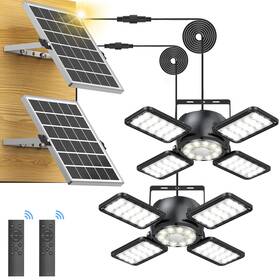 Latband 767461533293 Solar Shed Light Outdoor Indoor Upgrade 1200lm 174led 4 And 1 Heads Motion Se