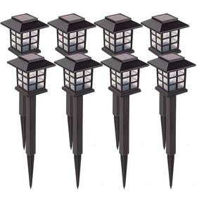 Laurel Canyon 008678710740 8 Pack Solar Pathway Lights Outdoor Landscape