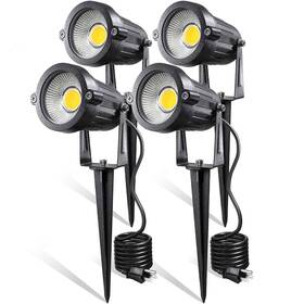 Hu-xi-201 Leacoco Led Landscape Lights 5w 120v Ac Outdoor Pathway Garden Yard Spotlight Ip65 Wa