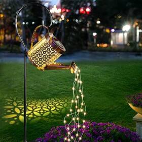 Sc0061 Ledeak Solar Hanging Lantern Garden Fairylight Metal String - Copper Coins