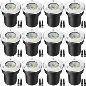 Ledvie 696395751148 Led Landscape Lights 12 Pack 7w Ground With 24 Connectors Low Voltage