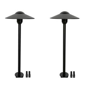 Leelands 791352037140 Low Voltage Path Lights Cast Aluminum Pathway Driveway Light Wire Conn