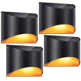 Ld0199ab Leidrail Solar Step Lights Outdoor Deck Fence Stair Warm Light Sun Powered Led Illum Inch
