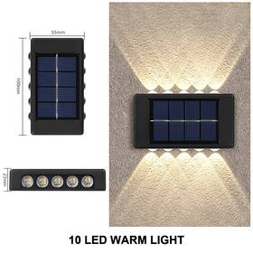Leiigeego 445054551567 Solar Wall Lamp Outdoor Waterproof Powered Light Up And Down Illuminate Ho