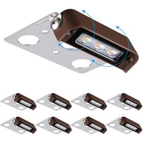 90678 Leonlite 8-pack Premium Series 4 Inch 2w Led Retaining Wall Daylight