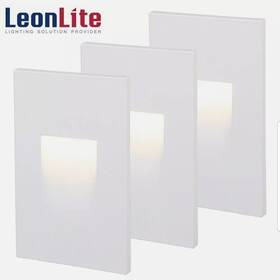 Sf3stvt-3wwht30-3p Leonlite 3 Pcs Indoor/outdoor Led Step Light Etl Listed 3000k White Sealed Box