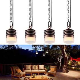 Sj15pllo-srdl4n27-xx Leonlite 4 Pack Low Voltage Hanging Lights 12v Pendant Outdoor Led Light