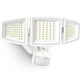 Lepro 894495037254 Led Lights Outdoor Motion Sensor Light Flood With 3 Adjustable Heads